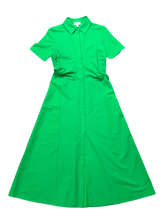 Size S - COS Green Gathered Midi Dress
