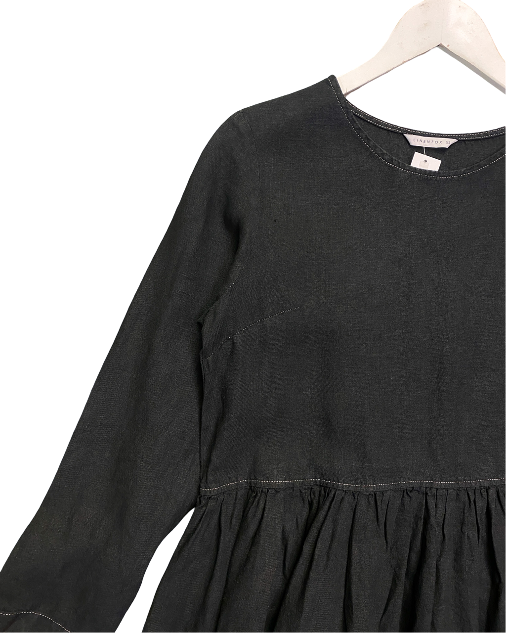 Size XS | Linen Fox Linen Midi Dress
