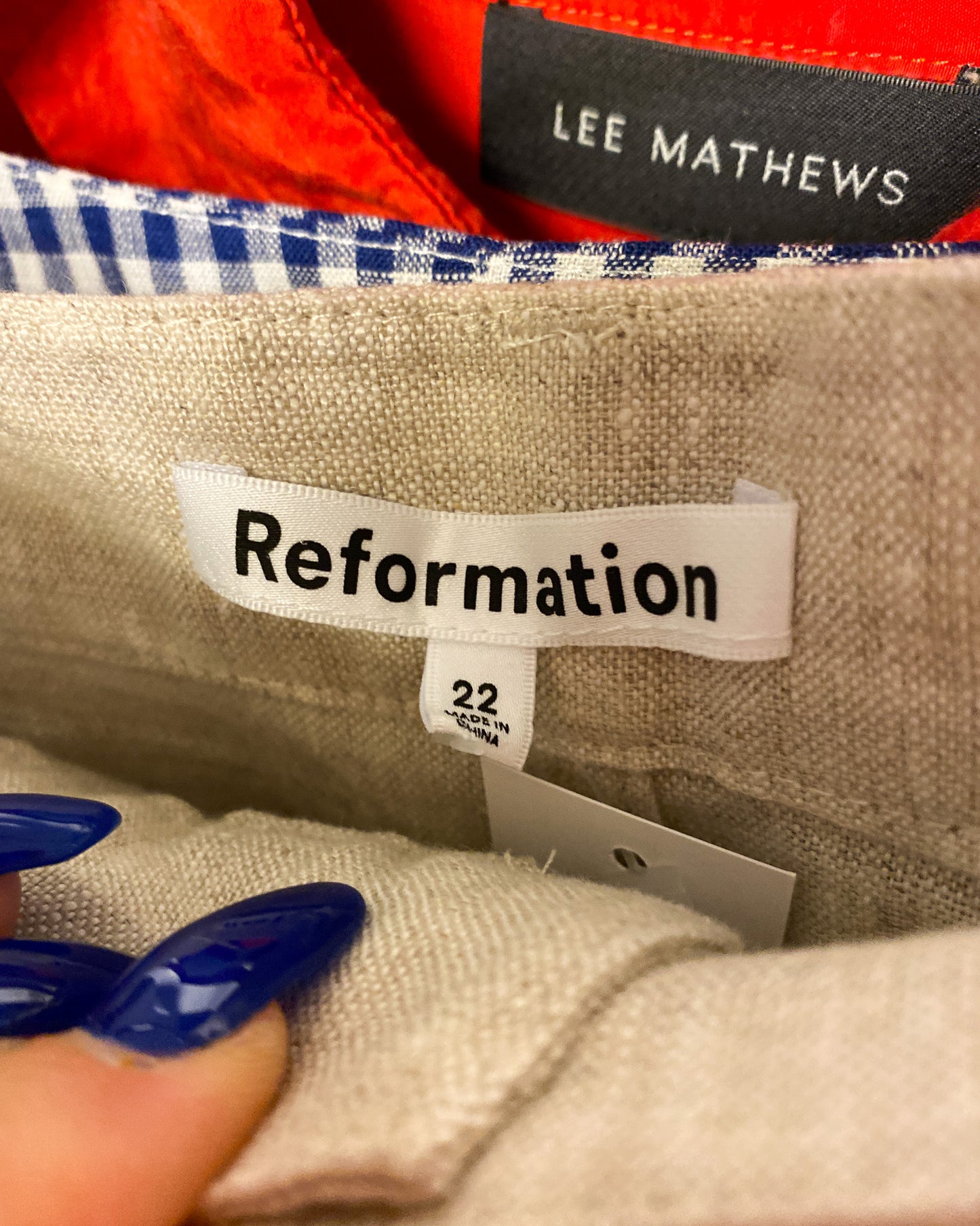 Size 22 | Reformation Linen Maxi Skirt