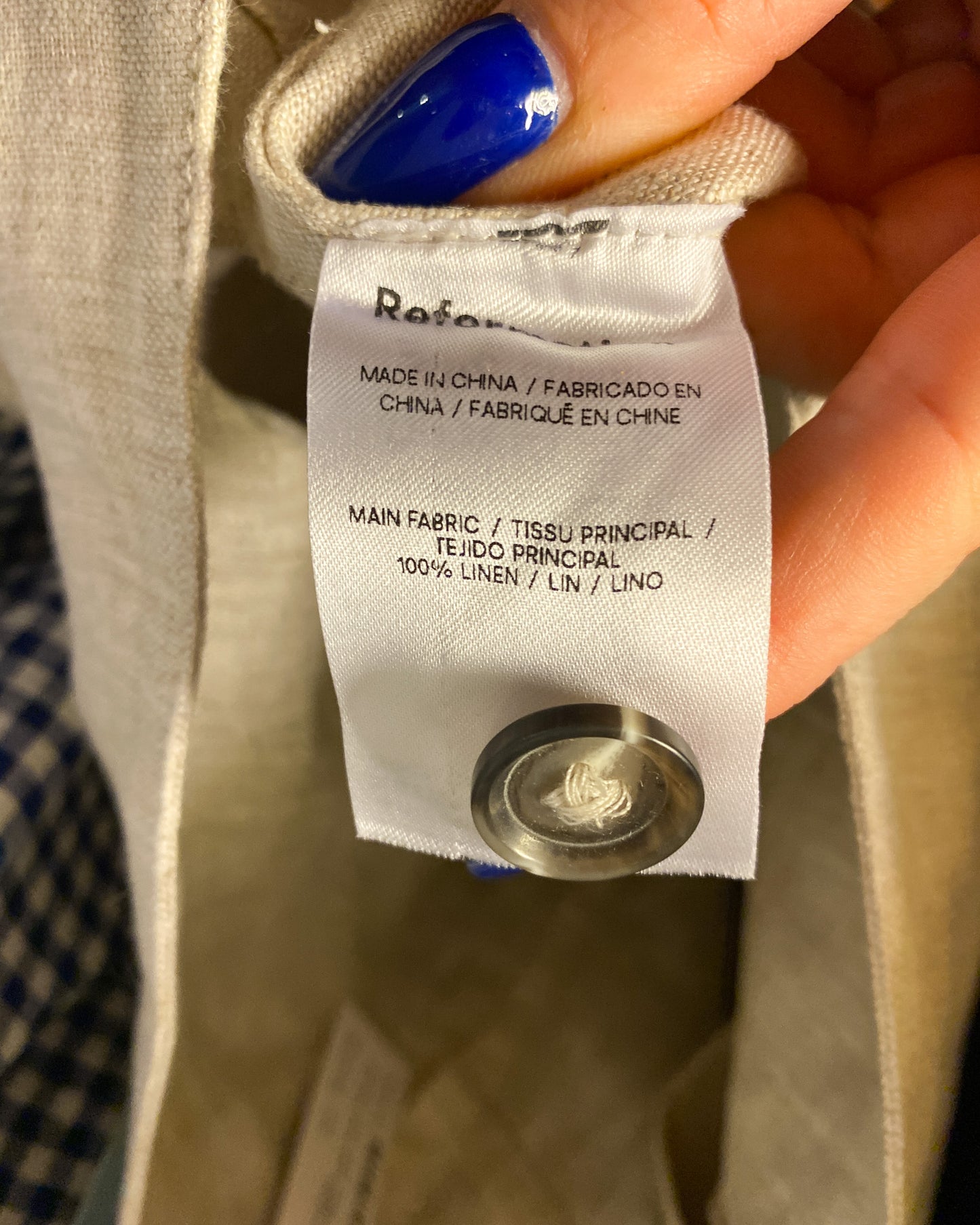 Size 22 | Reformation Linen Maxi Skirt