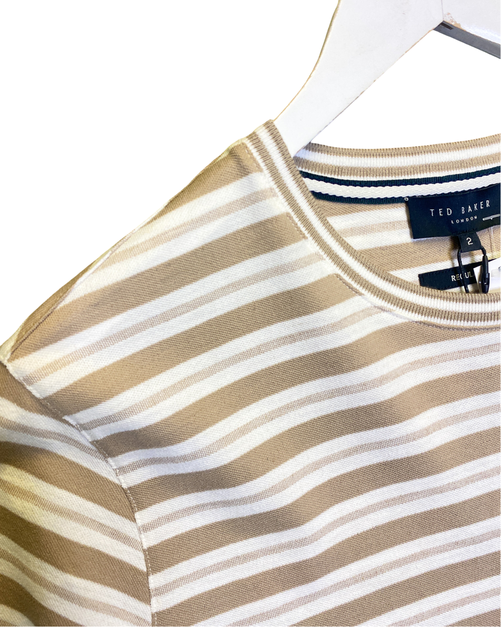 Size 2 (M) | Ted Baker Linen Cotton Knit T-shirt With Tags