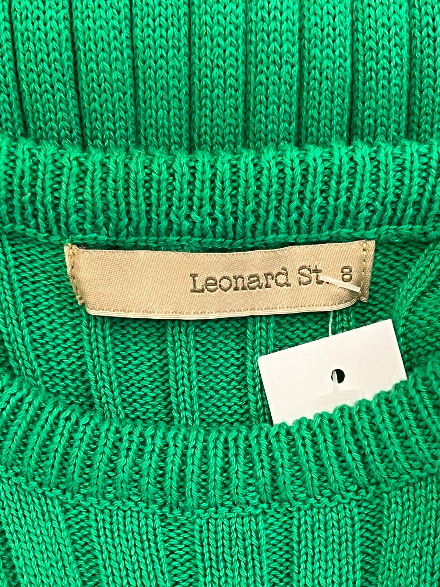 Size 8 - Leonard St Green Rib Knit Maxi Dress
