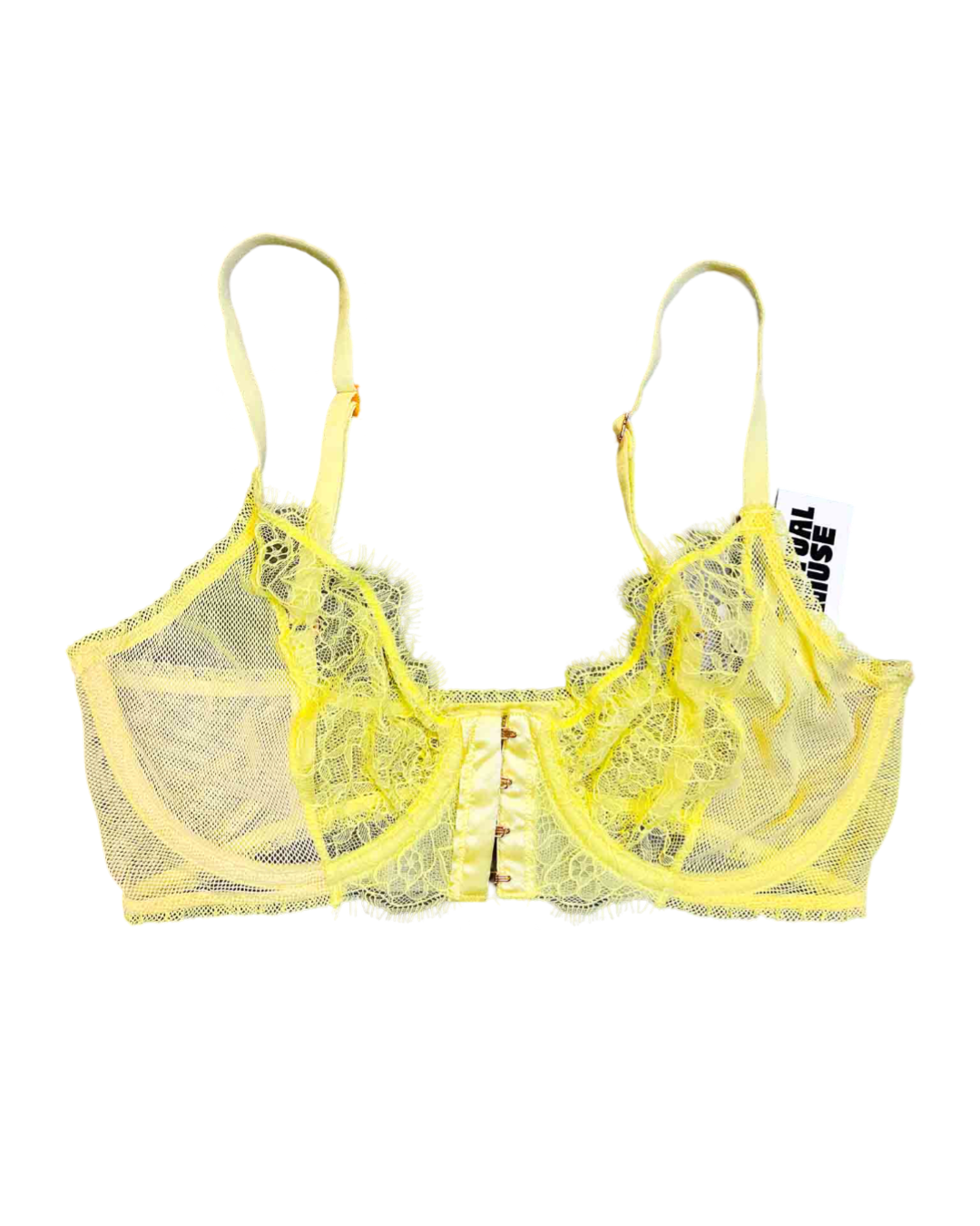 Size 10C | Lonely Yellow Lace Bra