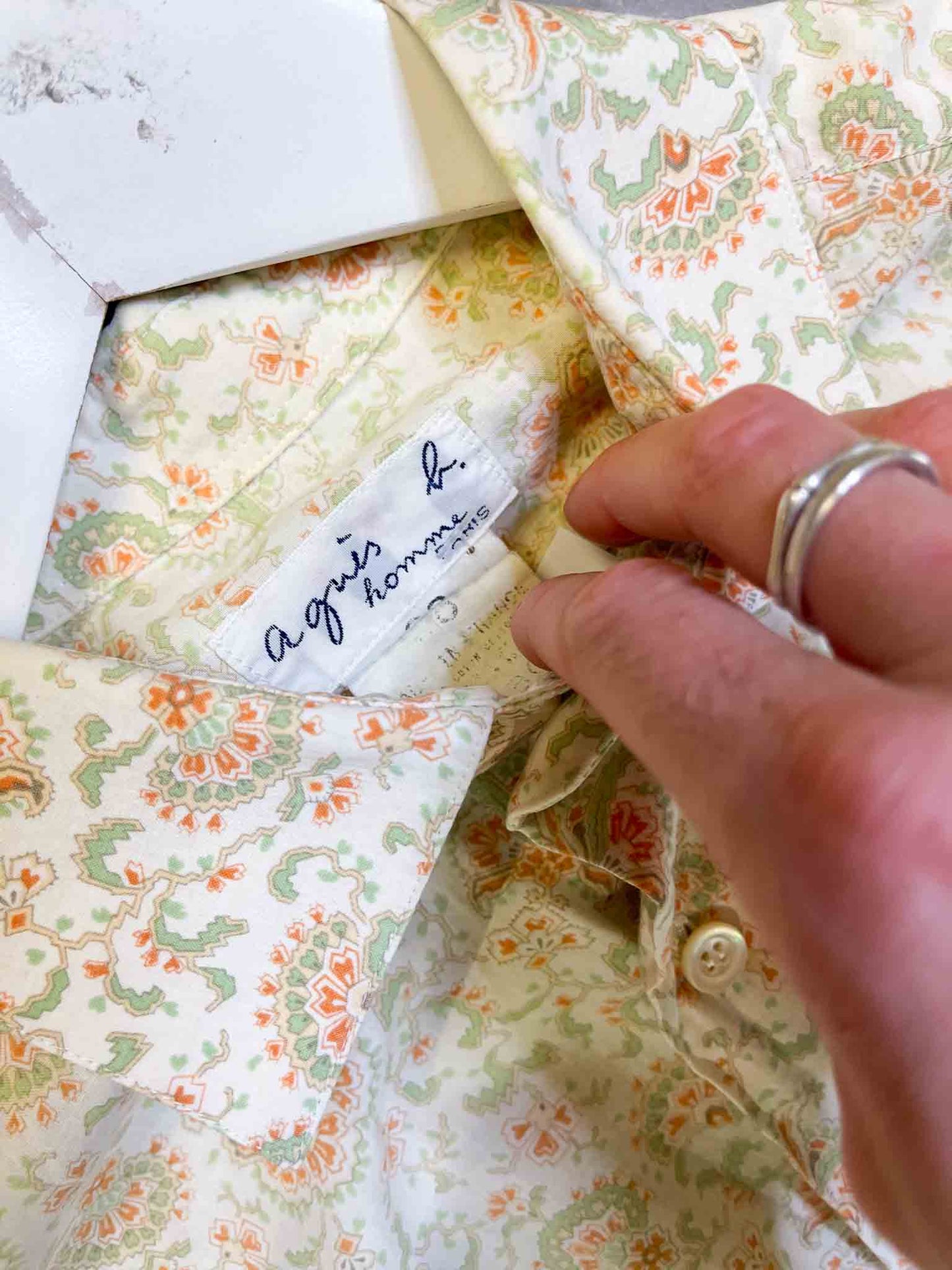 Size S | Agnes B Homme Floral Button Up Shirt