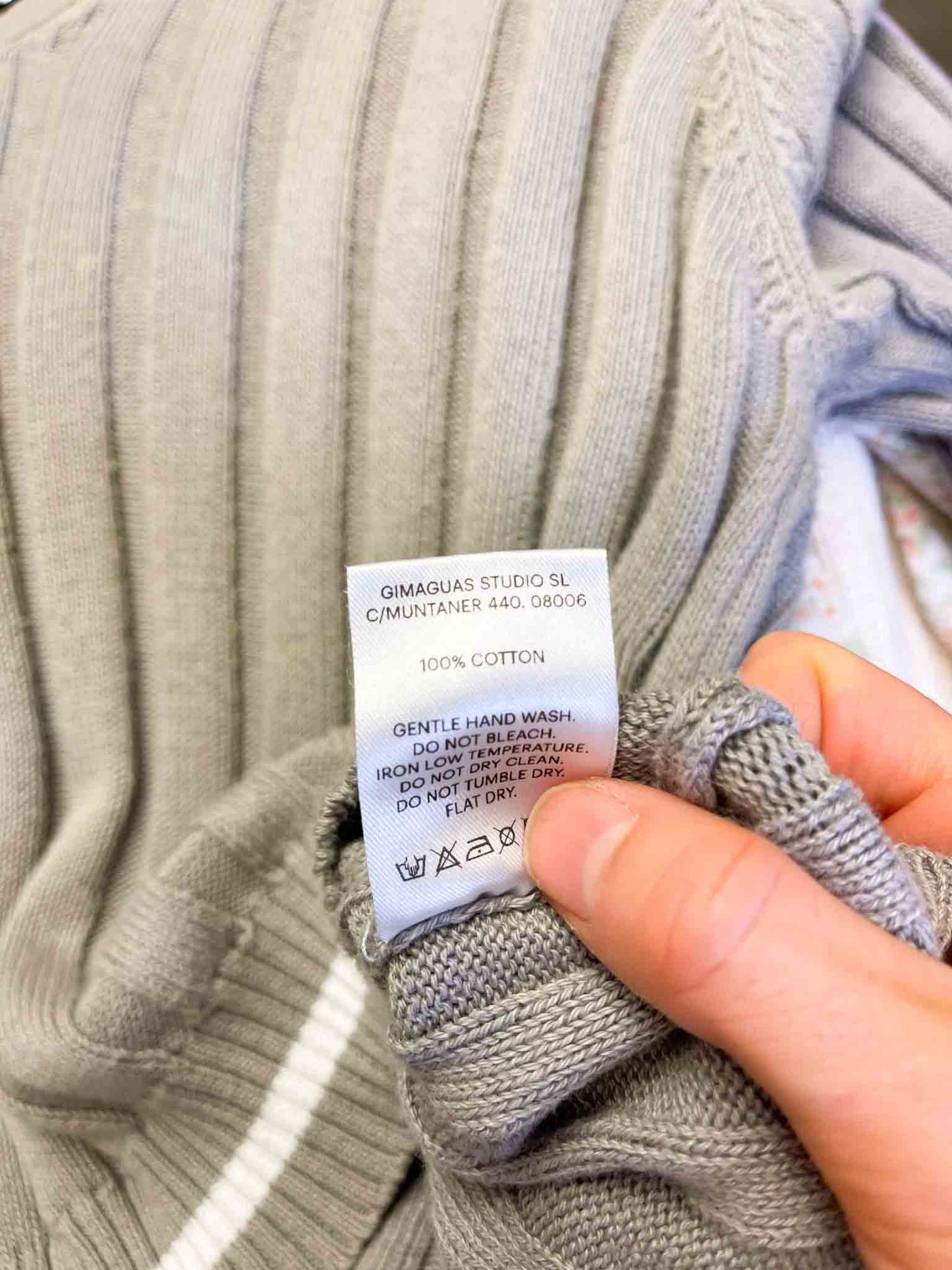 Size M | Gimaguas Ribbed Cotton Jumper