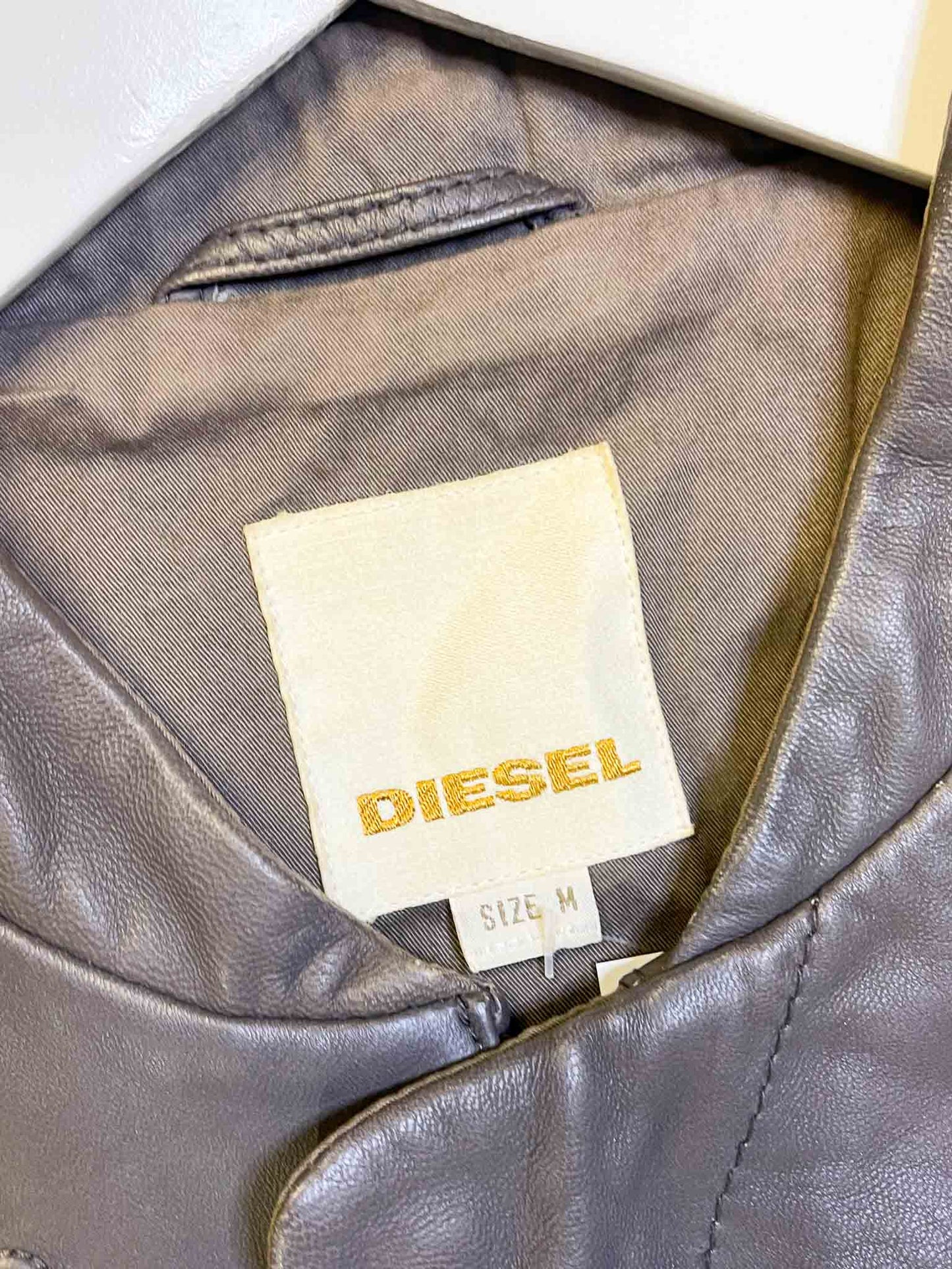 Size M | Diesel Y2K Leather Jacket