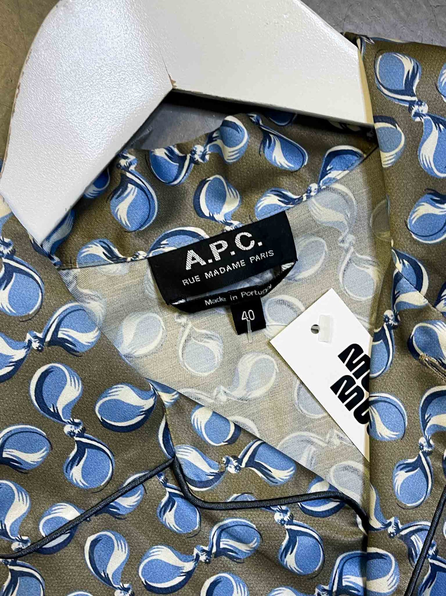 Size FR 40 (12) | A.P.C. Pajama Style Pattern Shirt