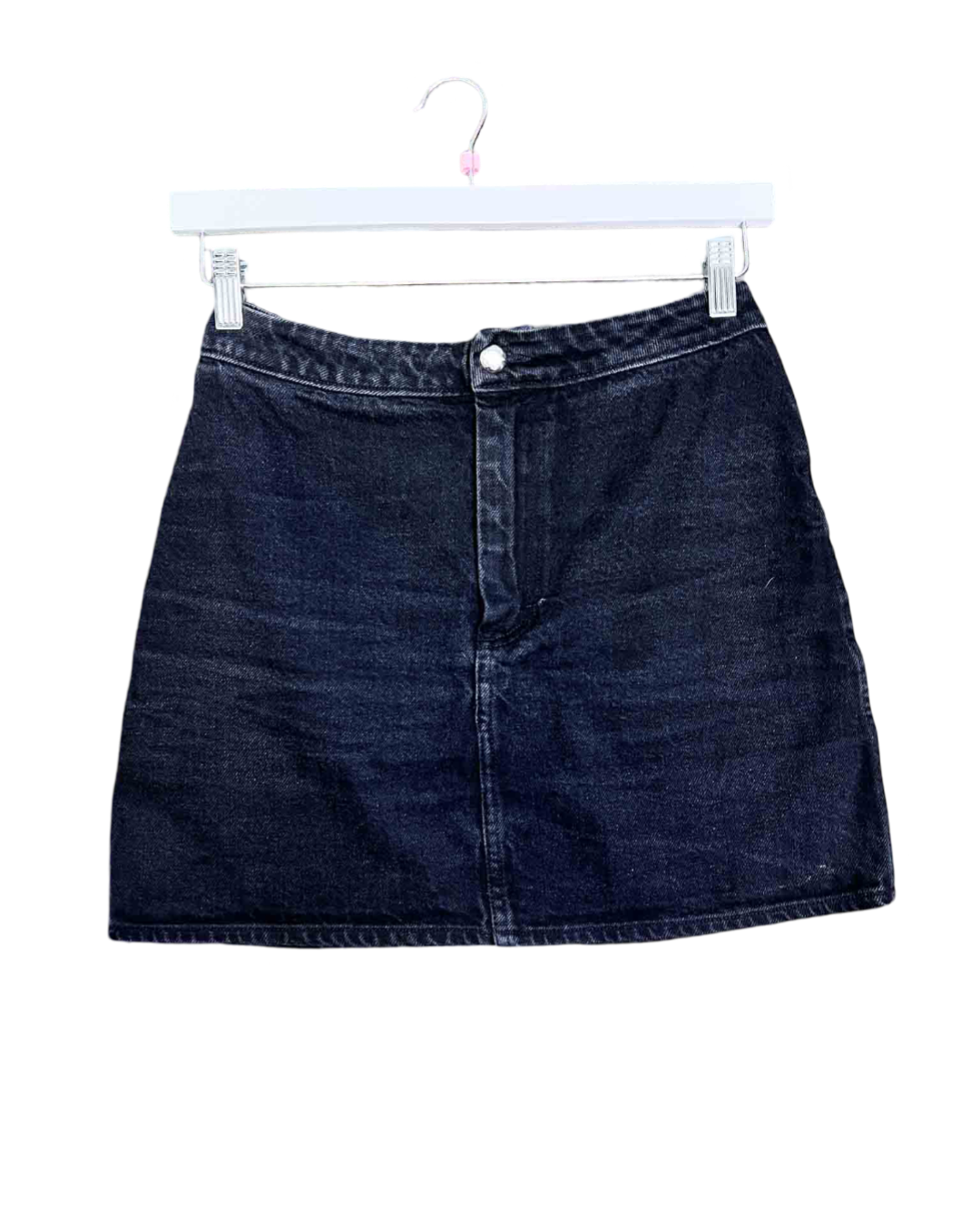 Size M | Eckhaus Latta Black Denim El Mini Skirt