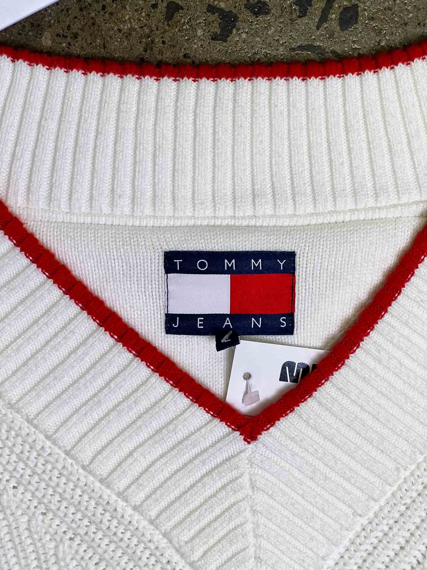 Size L | Tommy Jeans Cotton Knit Varsity Vest