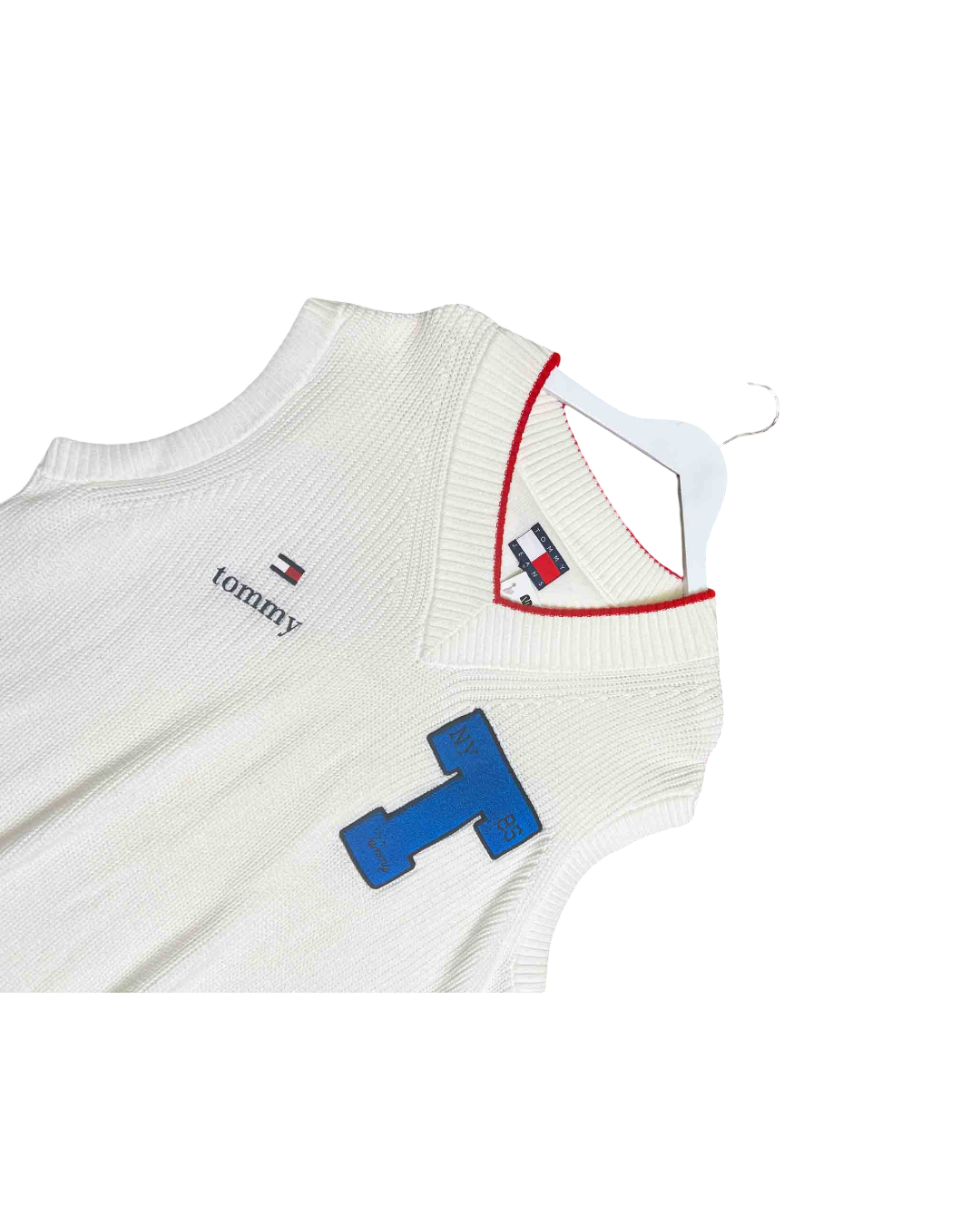 Size L | Tommy Jeans Cotton Knit Varsity Vest