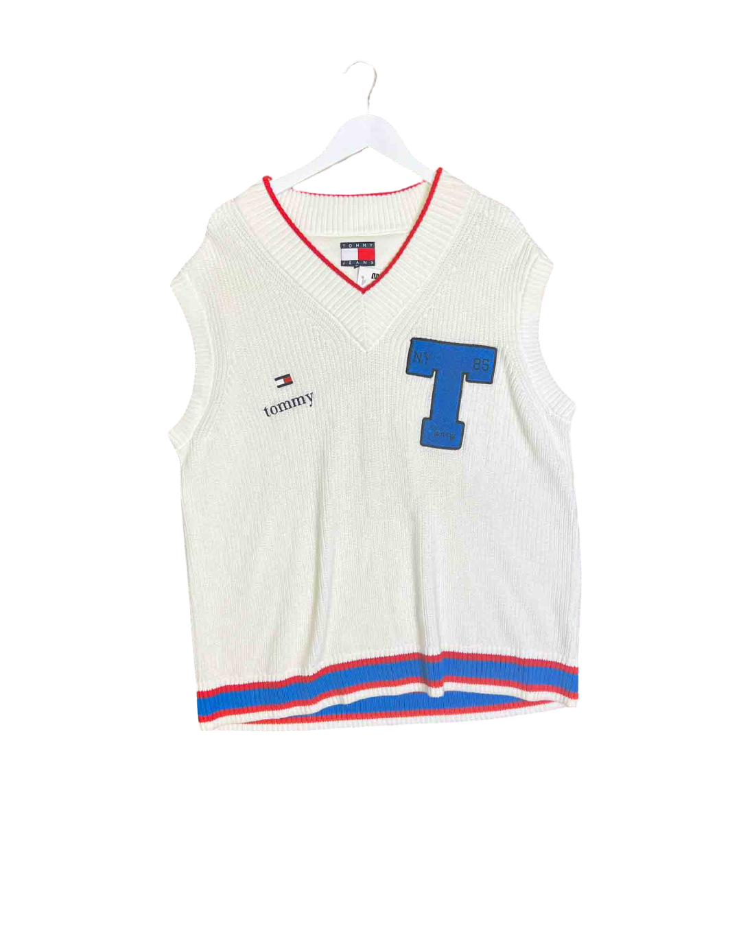 Size L | Tommy Jeans Cotton Knit Varsity Vest