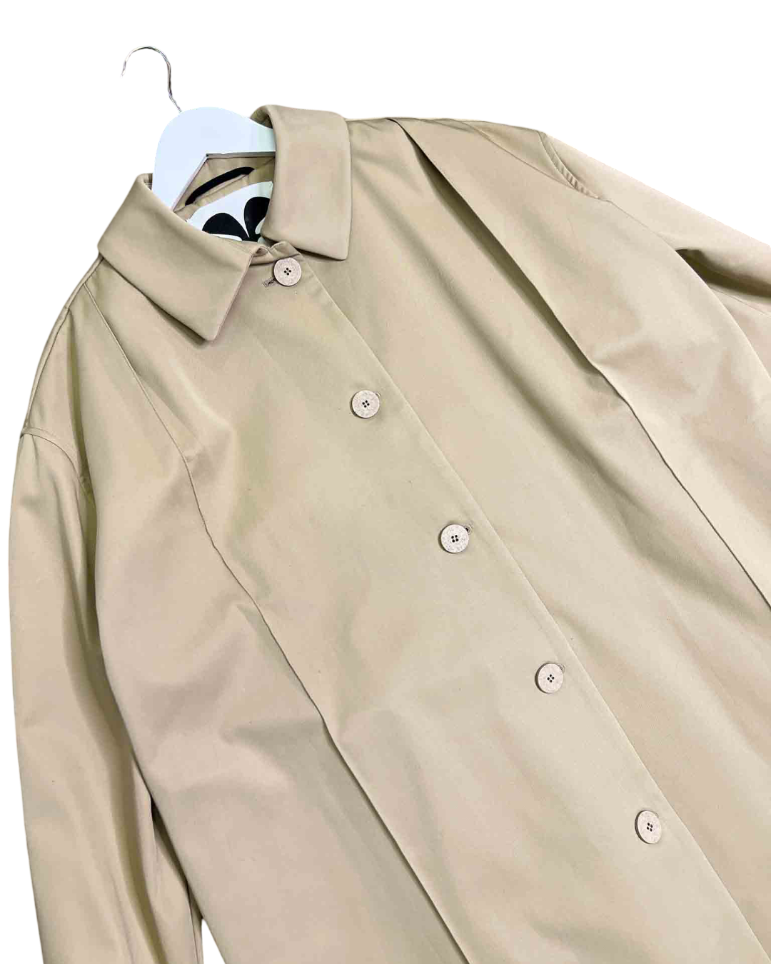 Size M | Caes Pleated Cotton Trench Coat