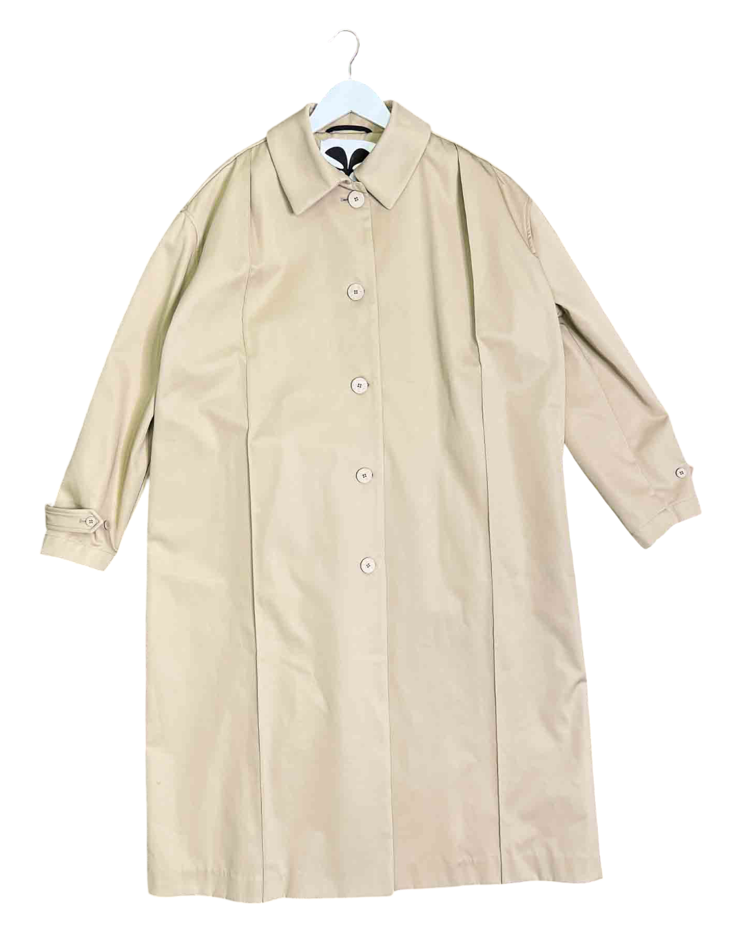 Size M | Caes Pleated Cotton Trench Coat