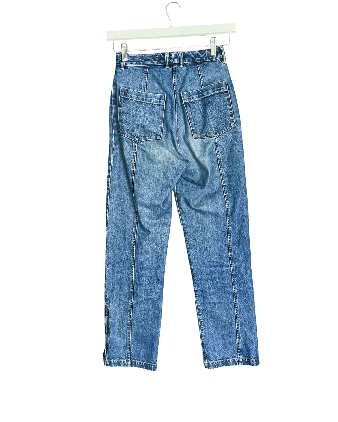 Size XXS | Kloke Straight Leg Leg Zip Jeans