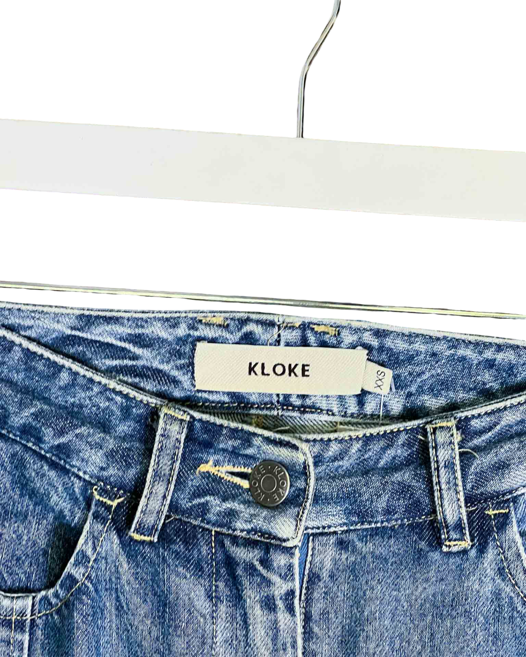 Size XXS | Kloke Straight Leg Leg Zip Jeans