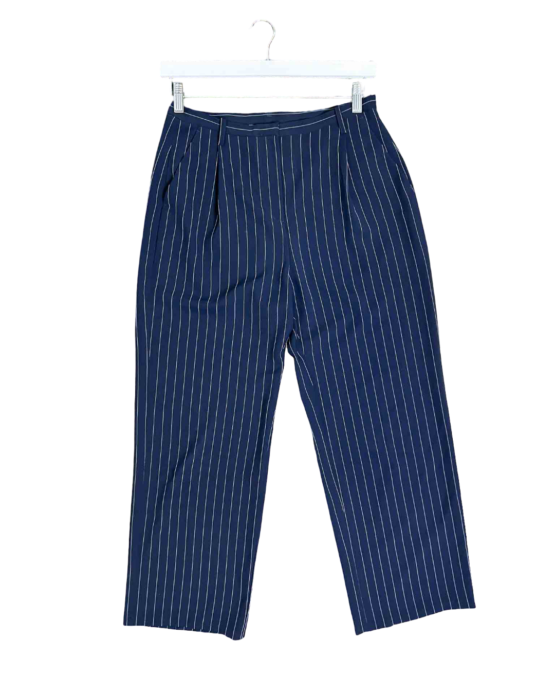 Size 10 | Henne Pinstripe Straight Leg Pants