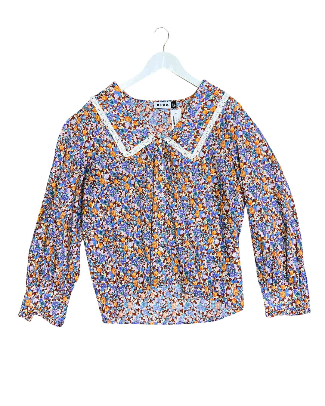 Size 14 | Rixo Mady Long Sleeve Blouse