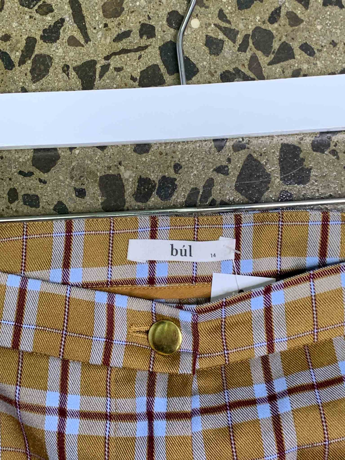 Size 14 | Búl Plaid Straight Leg Pants