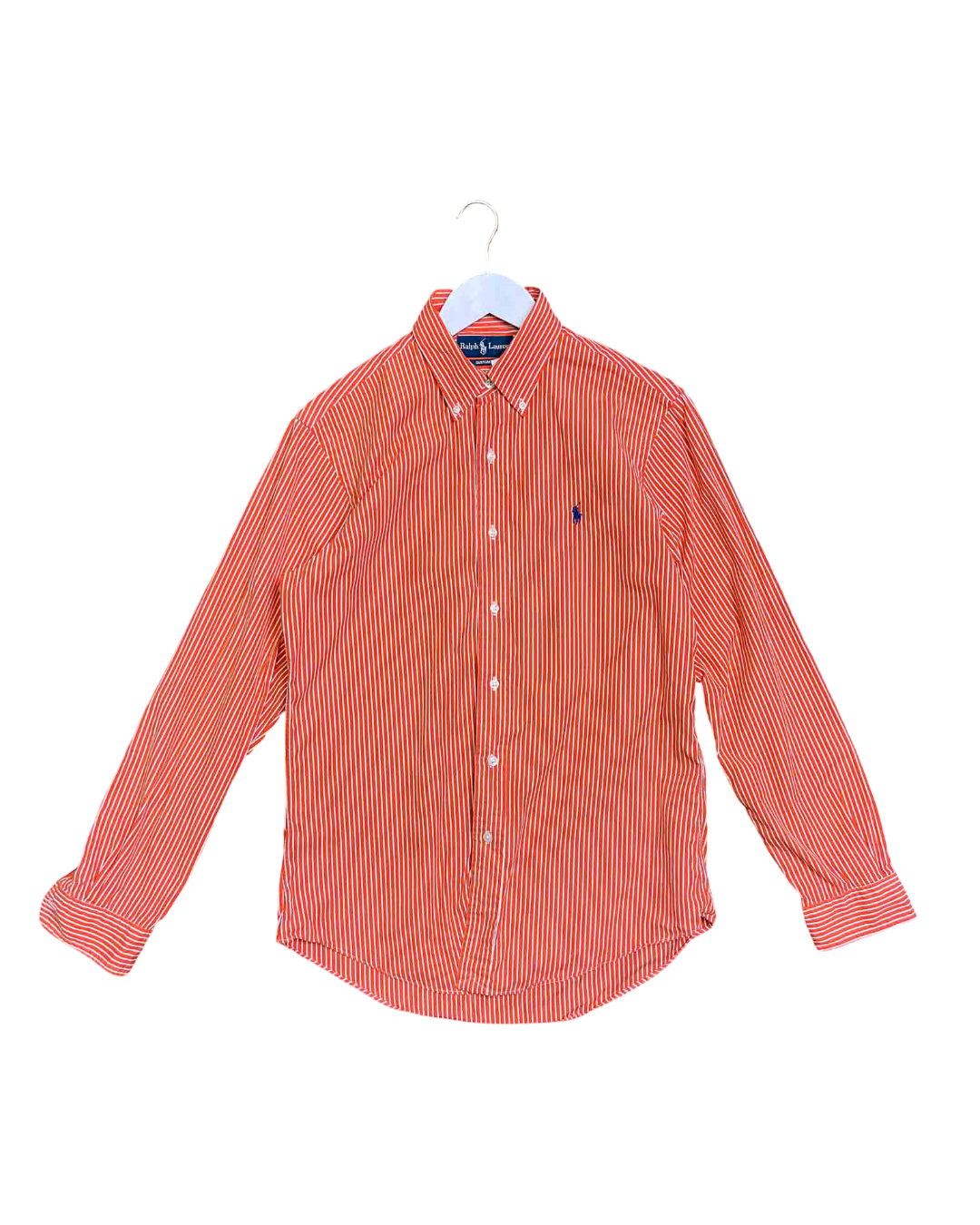 Size M | Ralph Lauren Orange Striped Shirt, M