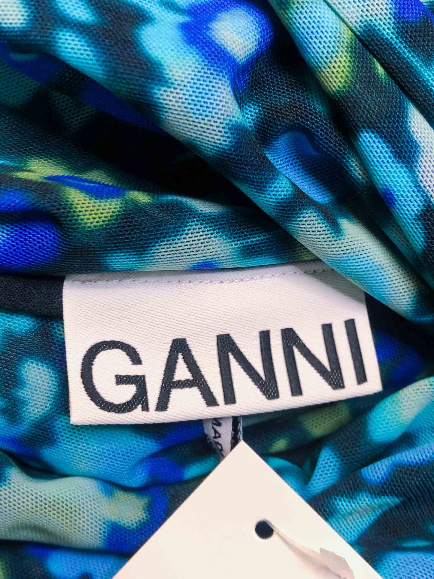 Size 38 (8) | Ganni Floral Mesh Asymmetrical Skirt