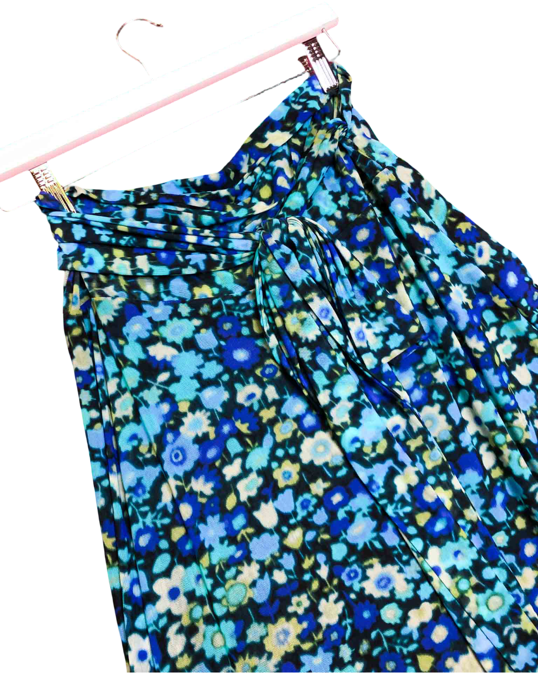 Size 38 (8) | Ganni Floral Mesh Asymmetrical Skirt