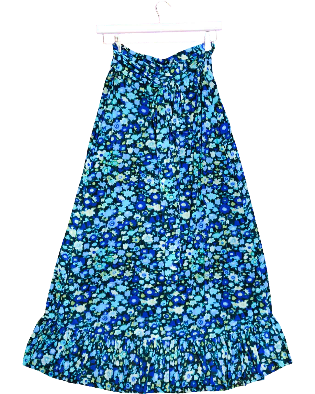 Size 38 (8) | Ganni Floral Mesh Asymmetrical Skirt