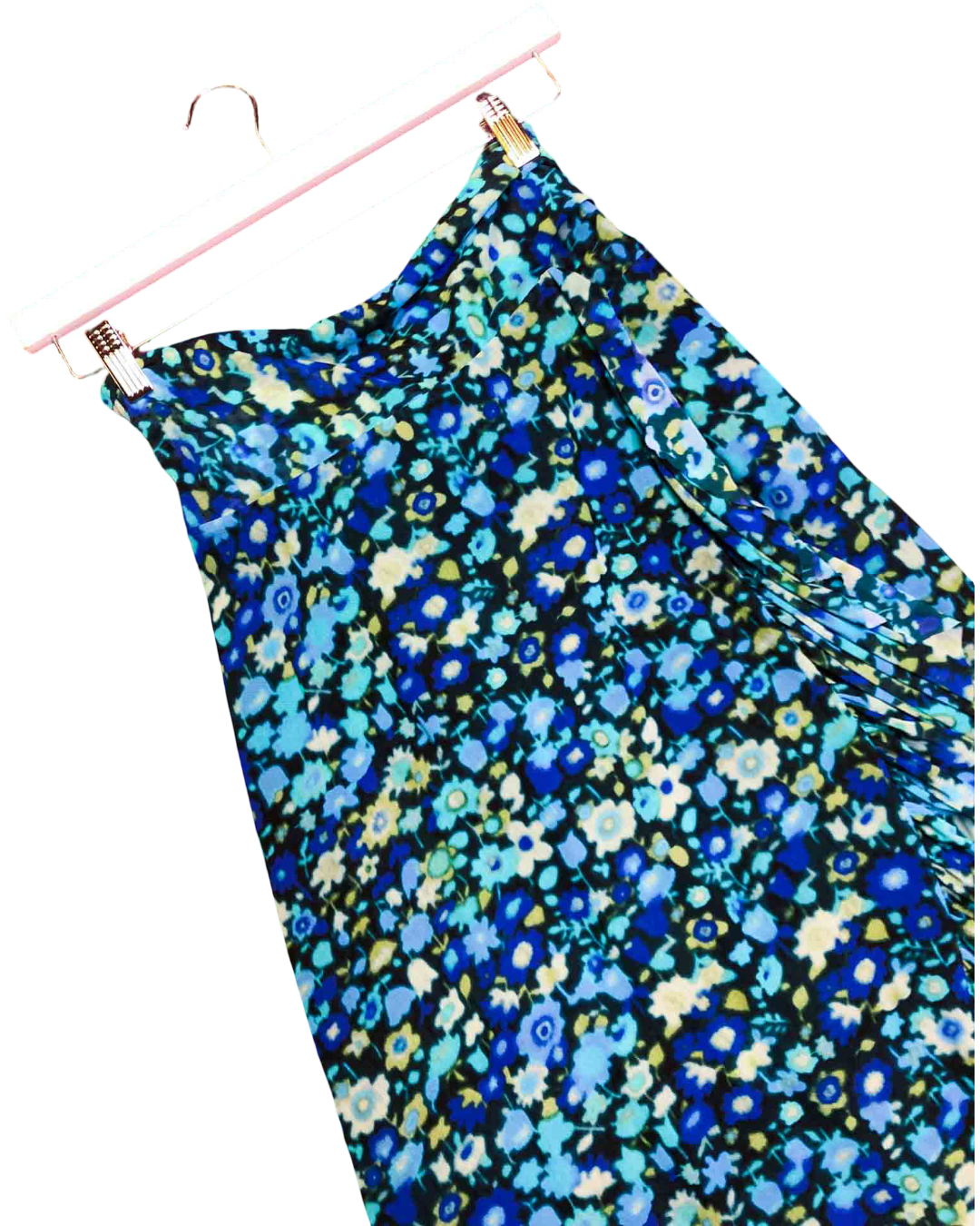 Size 38 (8) | Ganni Floral Mesh Asymmetrical Skirt