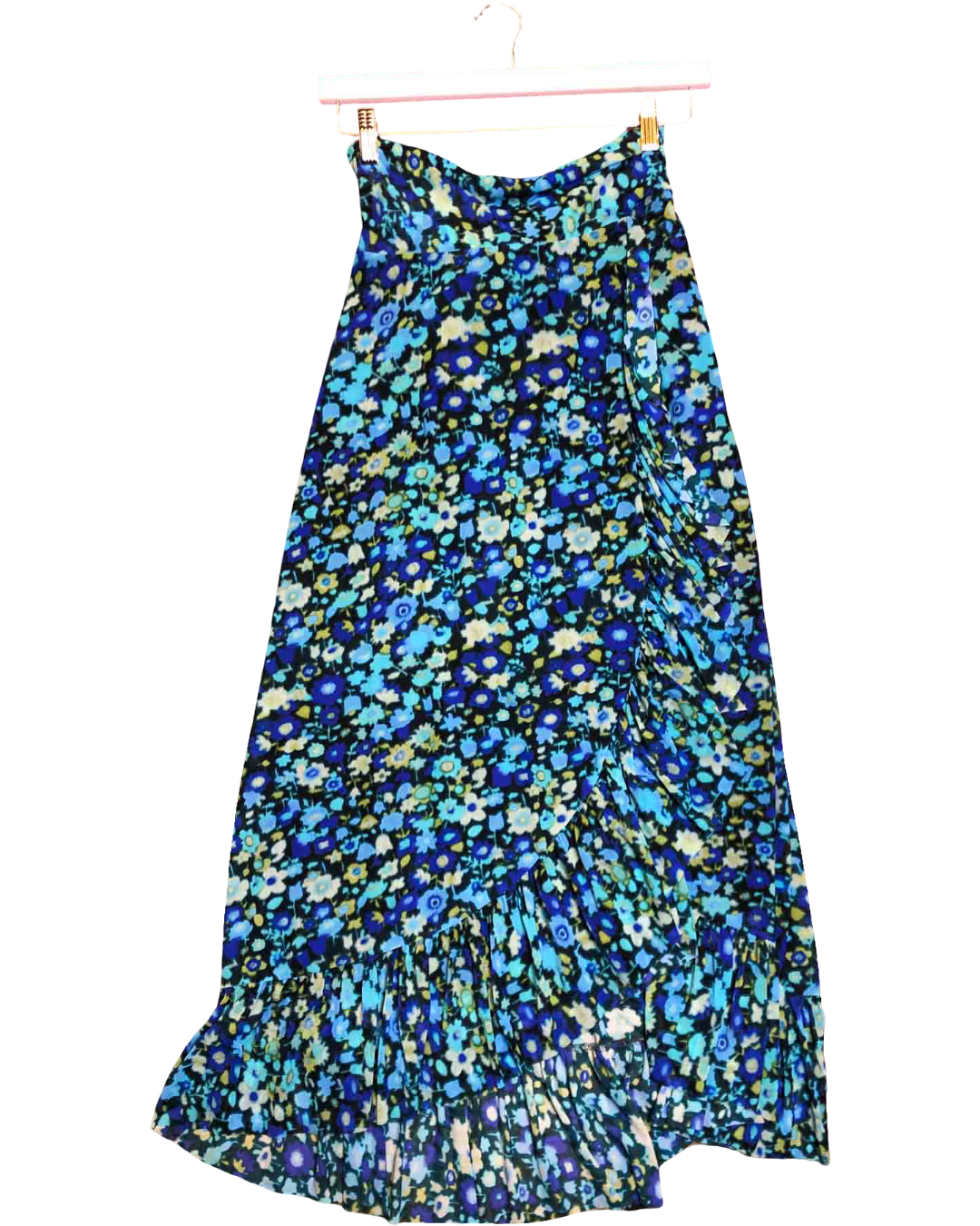 Size 38 (8) | Ganni Floral Mesh Asymmetrical Skirt