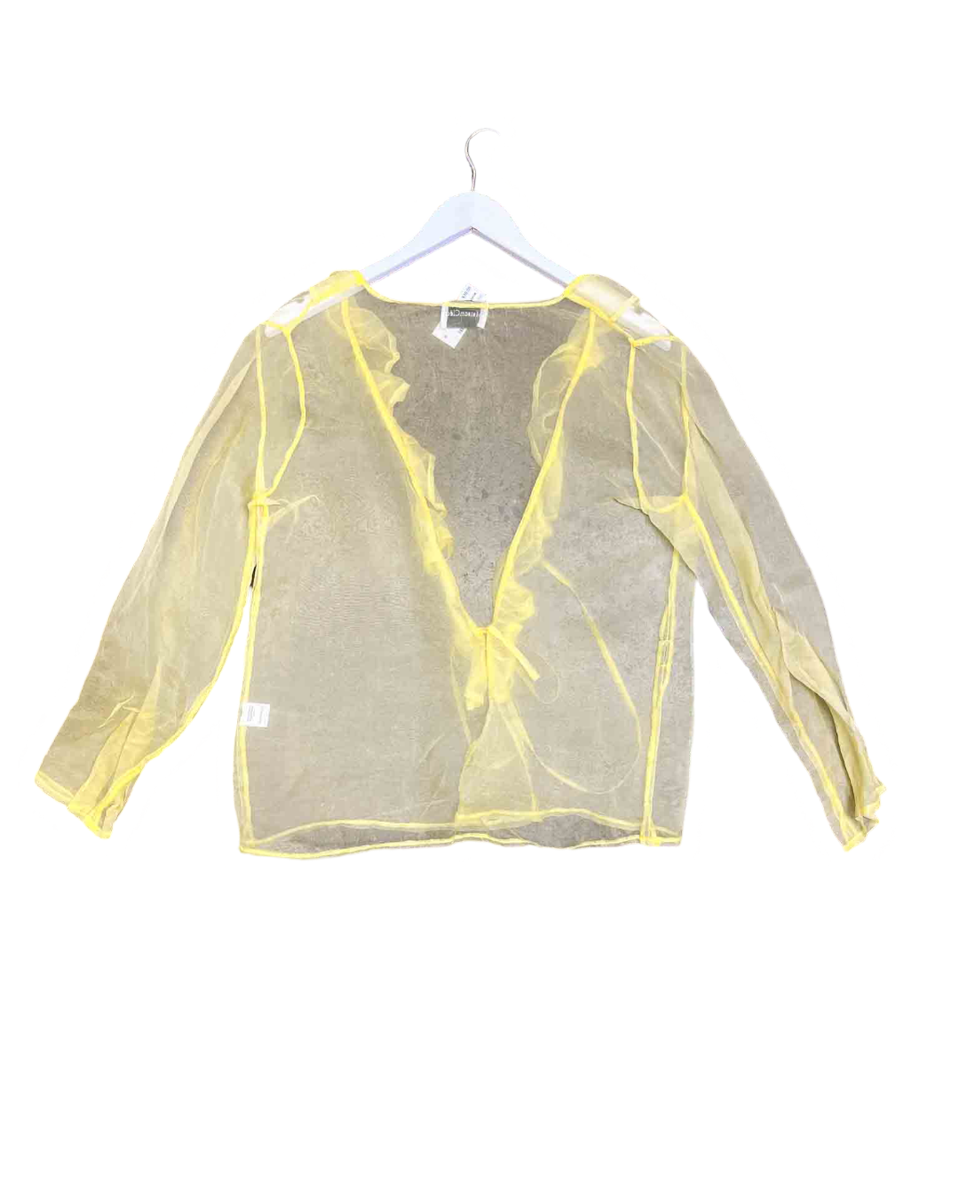 Size S | Maison Cléo Silk Wrap Top