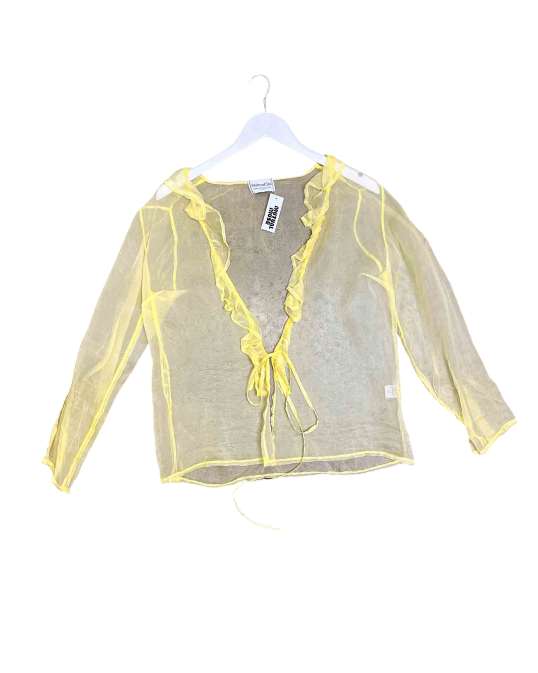 Size S | Maison Cléo Silk Wrap Top