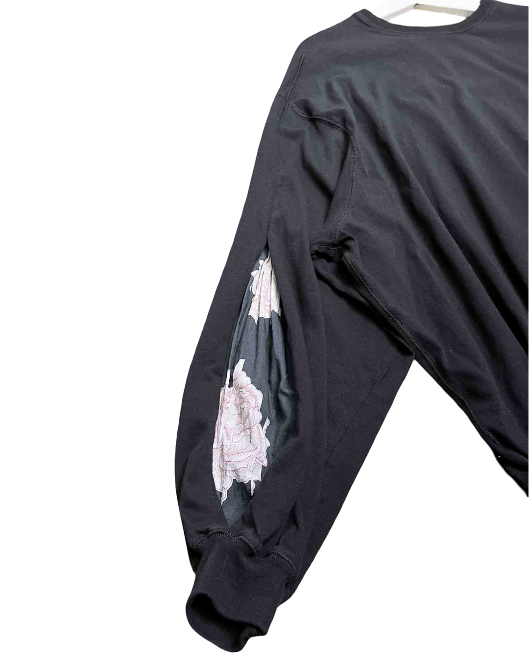 Size S | Bassike Floral Sleeves Jumper