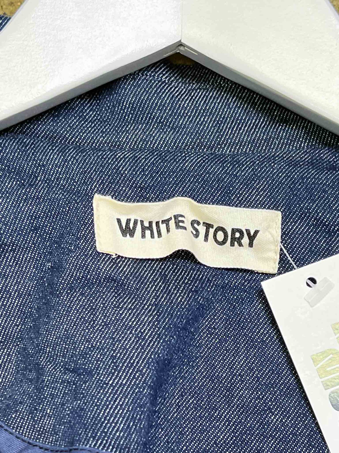 Size 6 | White Story Selvedge Denim Jacket