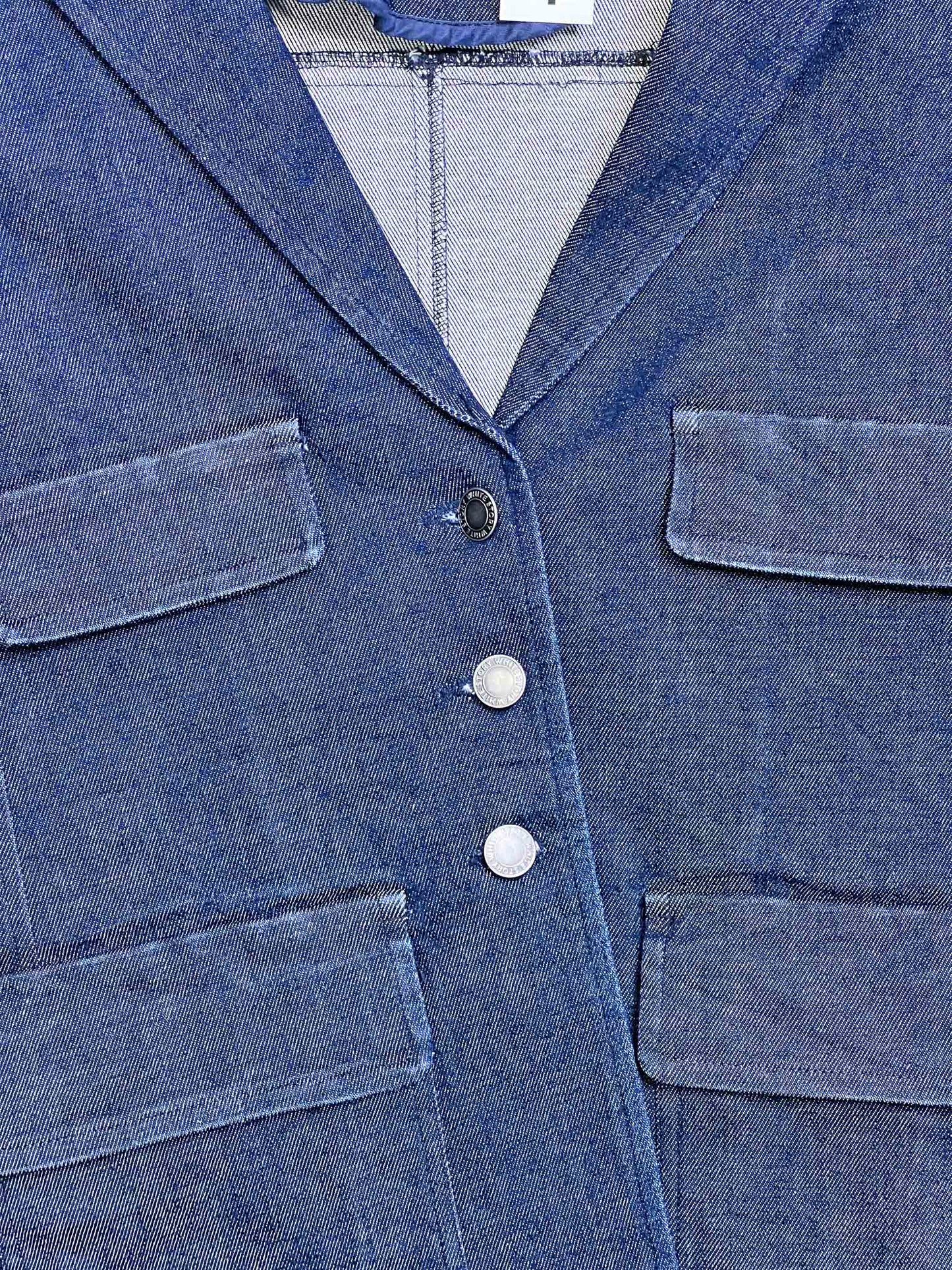 Size 6 | White Story Selvedge Denim Jacket
