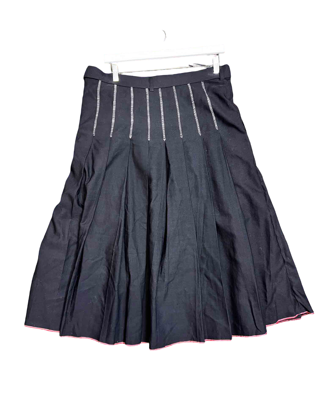 Size S (12-14) | Rajesh Pratap Singh Pleated Wool Skirt With Tags