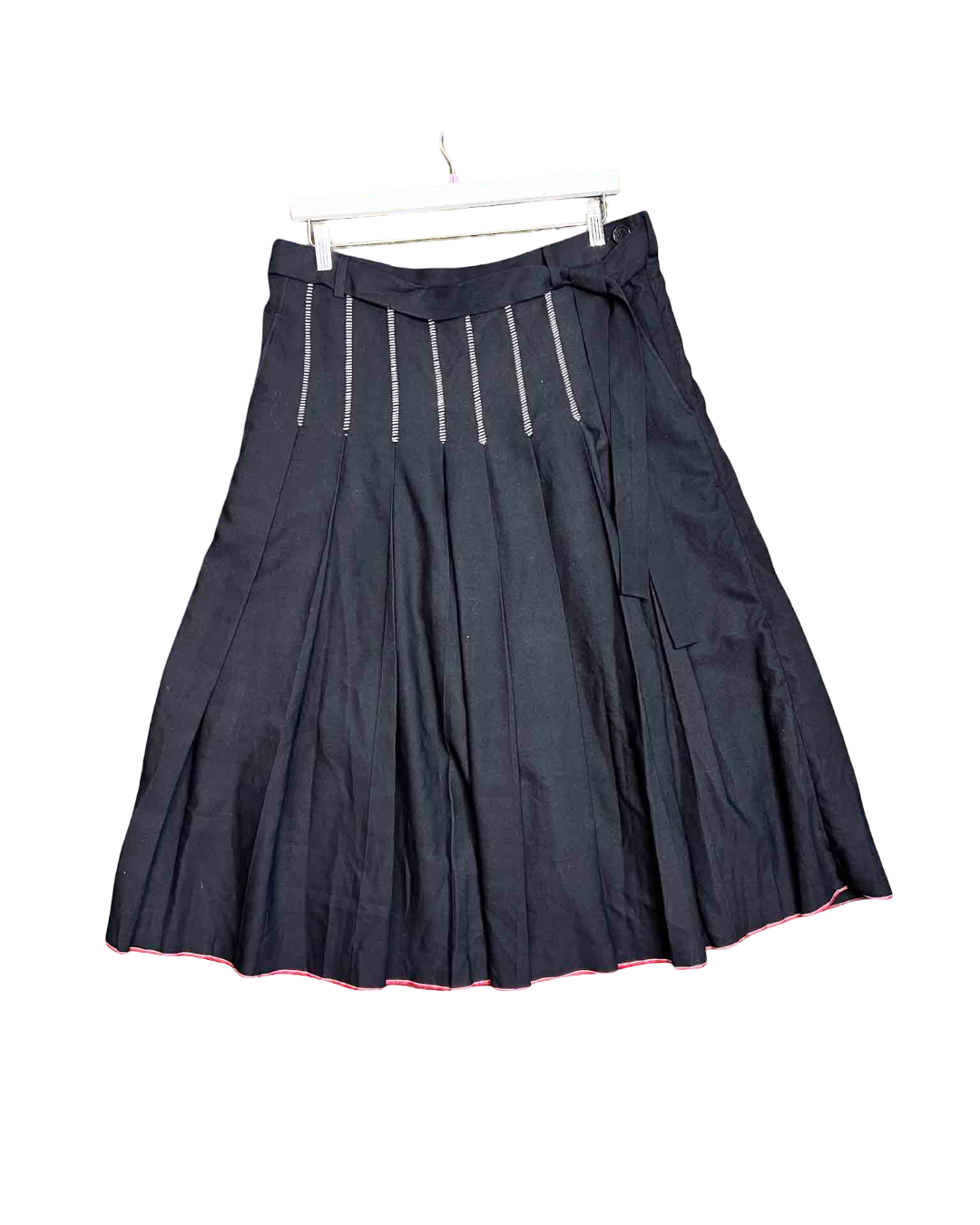 Size S (12-14) | Rajesh Pratap Singh Pleated Wool Skirt With Tags