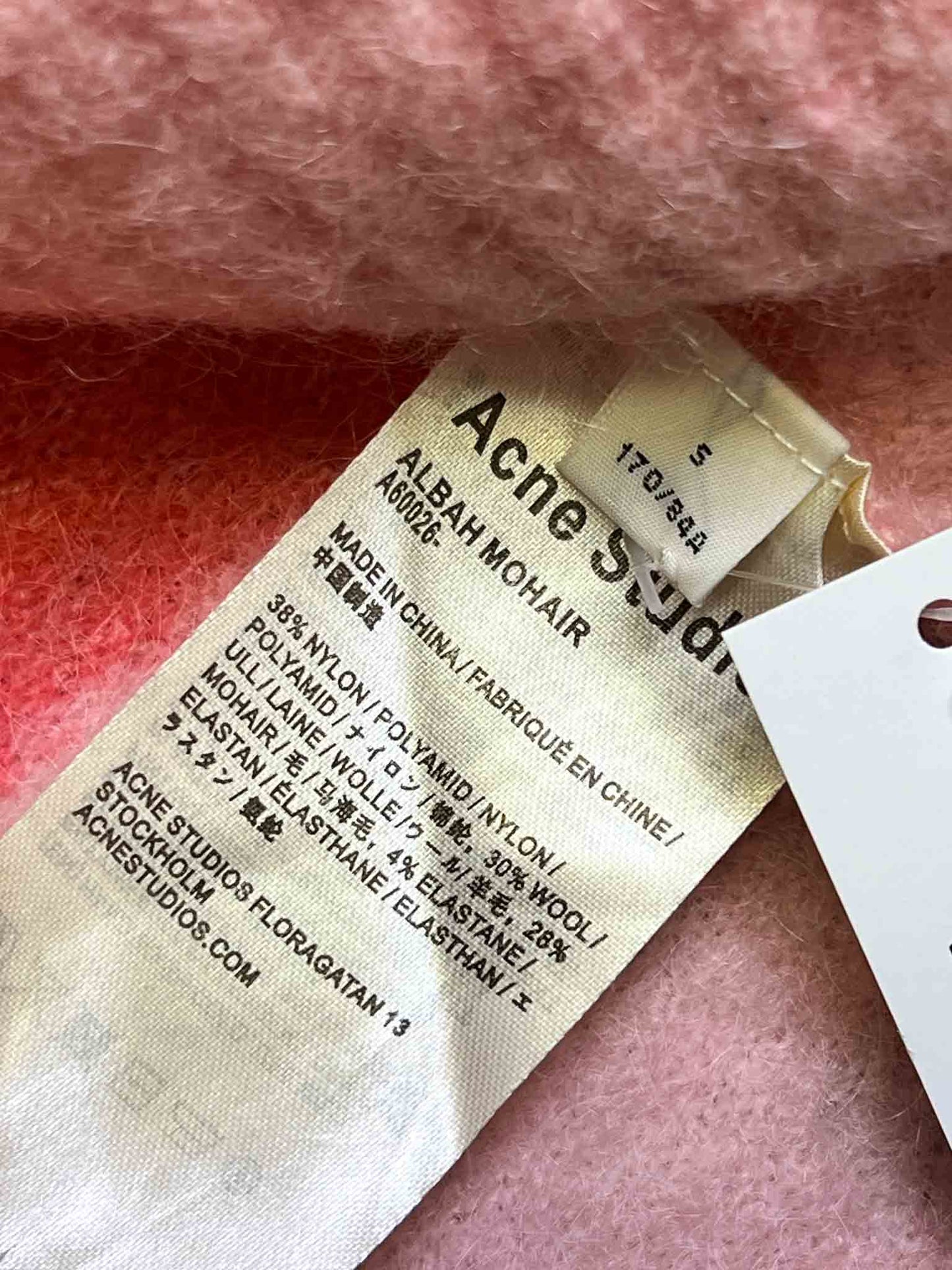 Size S | Acne Studios Striped Mohair Jumper