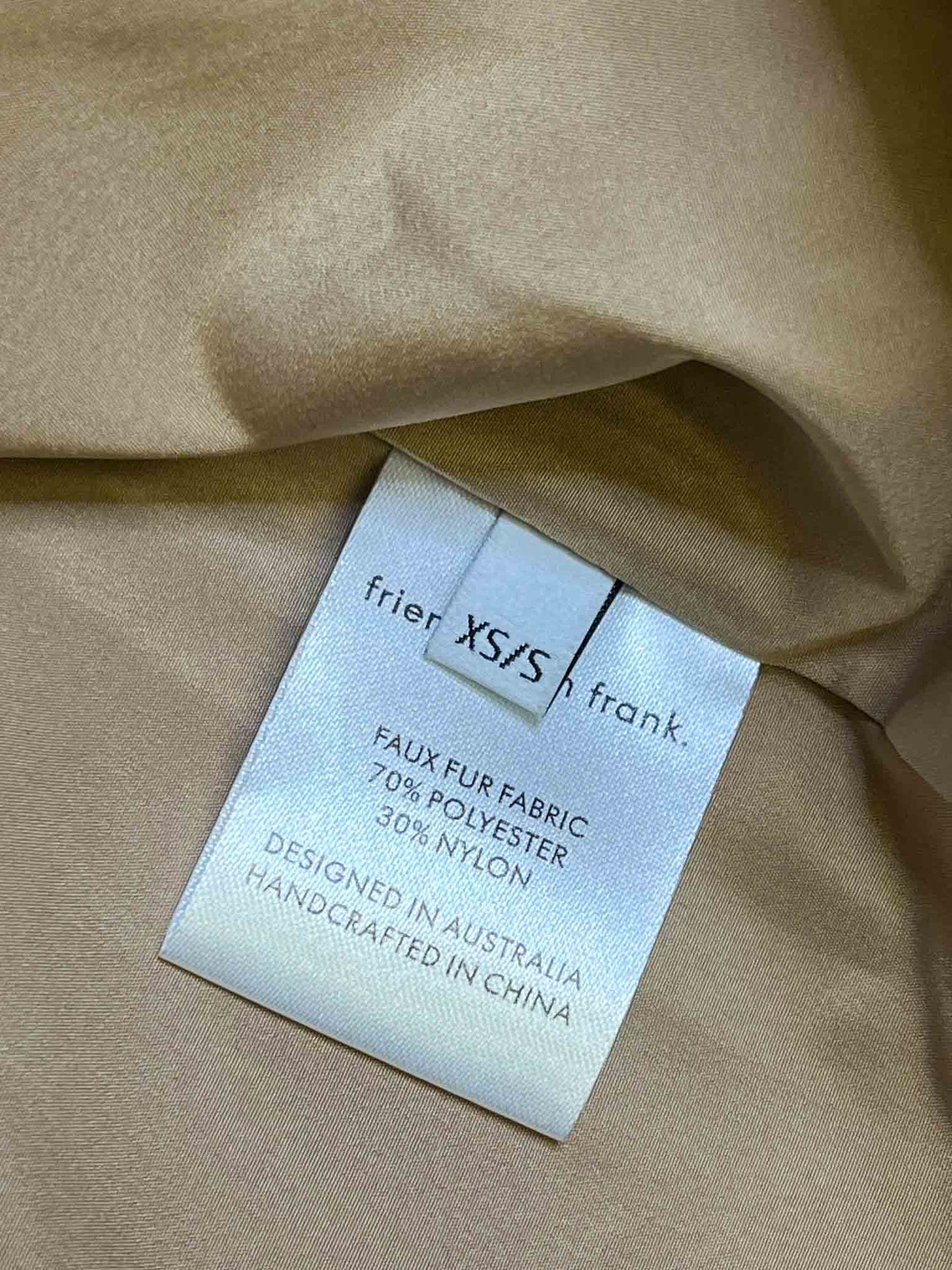 Size XS/S | Friends with Frank The Amelia Coat