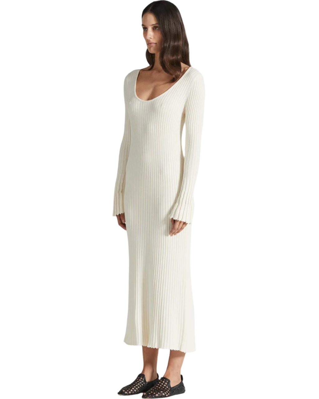 Size S | Friends With Frank Ribbed Cotton Maxi Dress