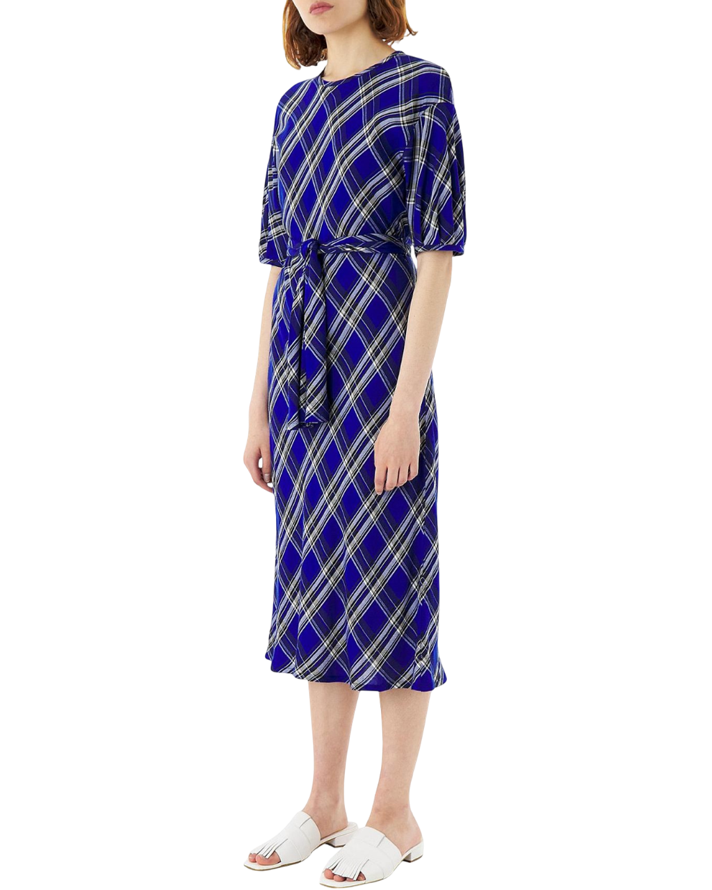 Size M Kate Sylvester Plaid Bias Midi Dress – Mutual Muse