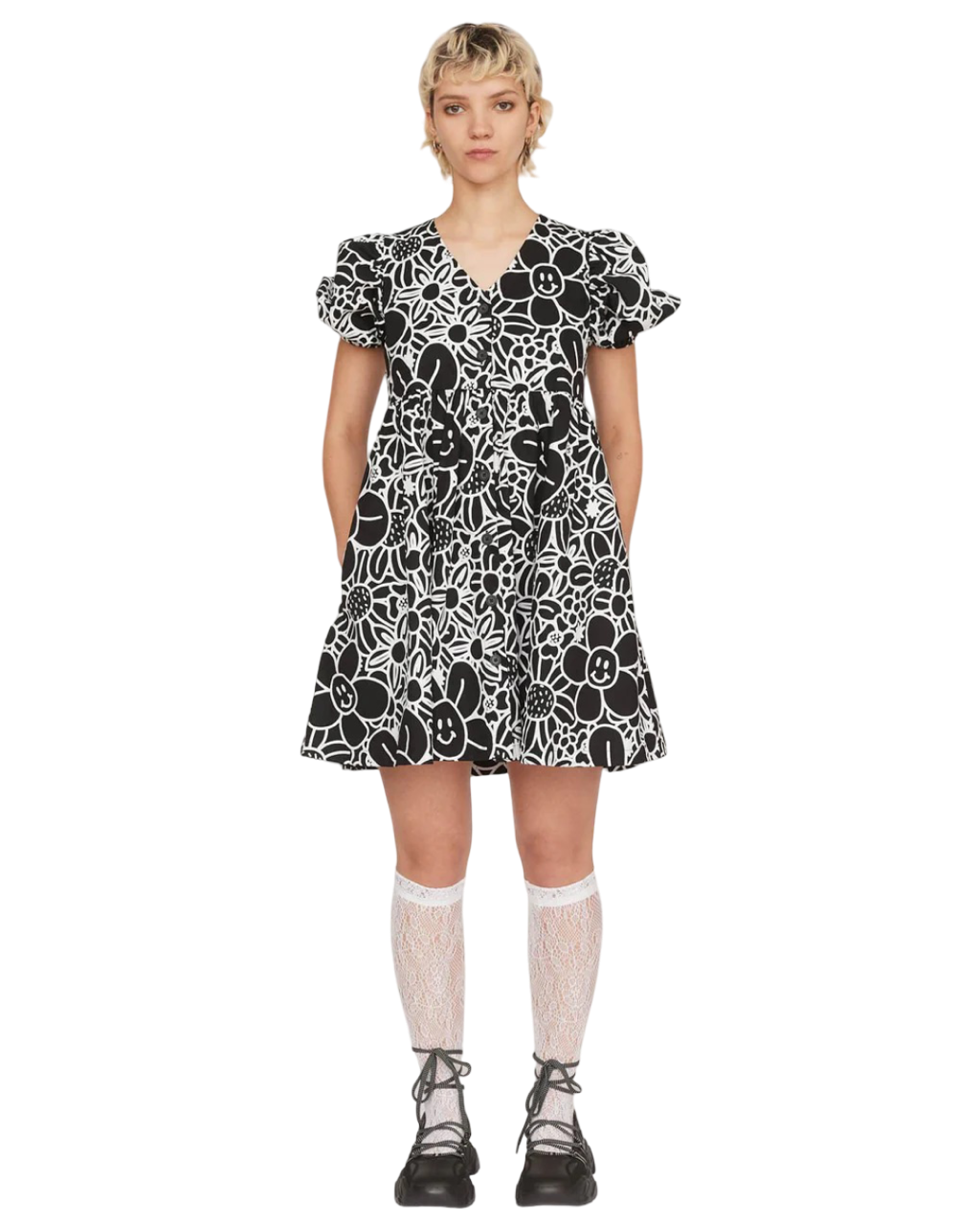 Size 24 | Lazy Oaf Happy Floral Dress