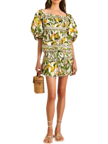 Size XS | Farm Rio Fruit Orchard Skirt With Tags