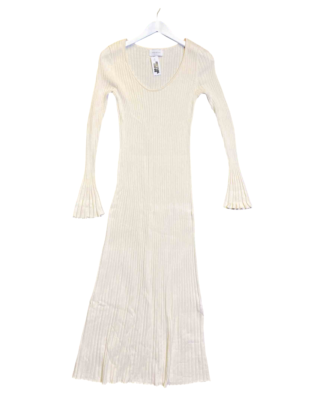 Size S | Friends With Frank Ribbed Cotton Maxi Dress