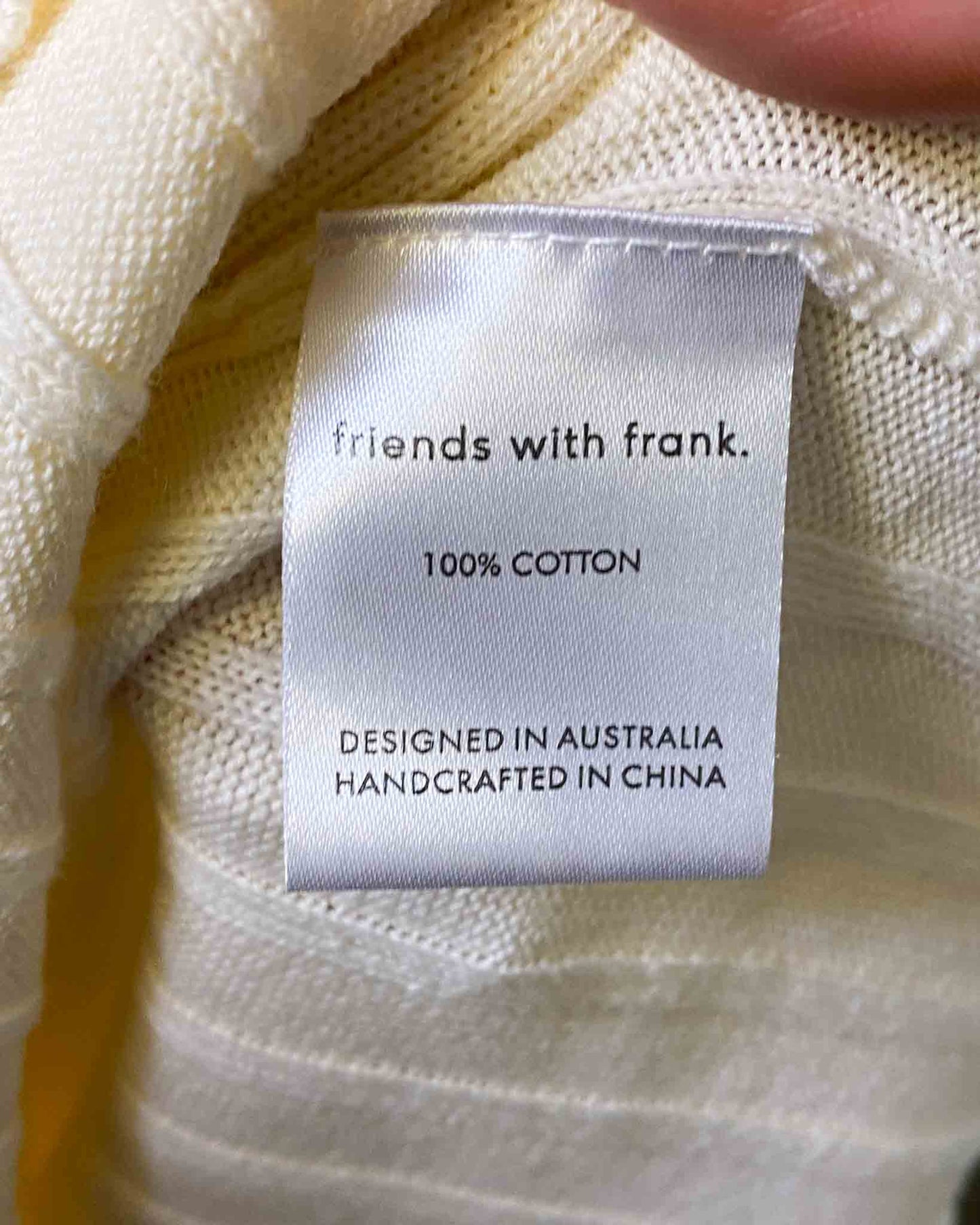 Size S | Friends With Frank Ribbed Cotton Maxi Dress