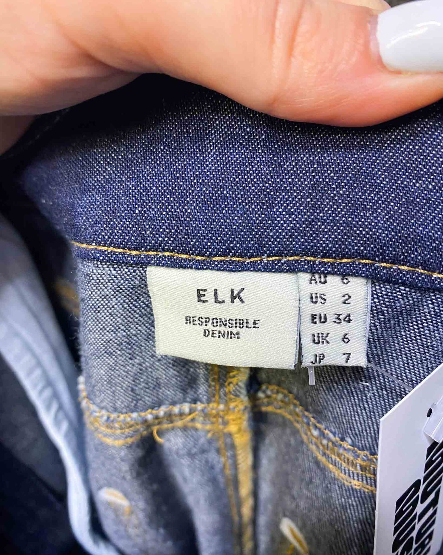 Size 6 | Elk Denym Midi Skirt