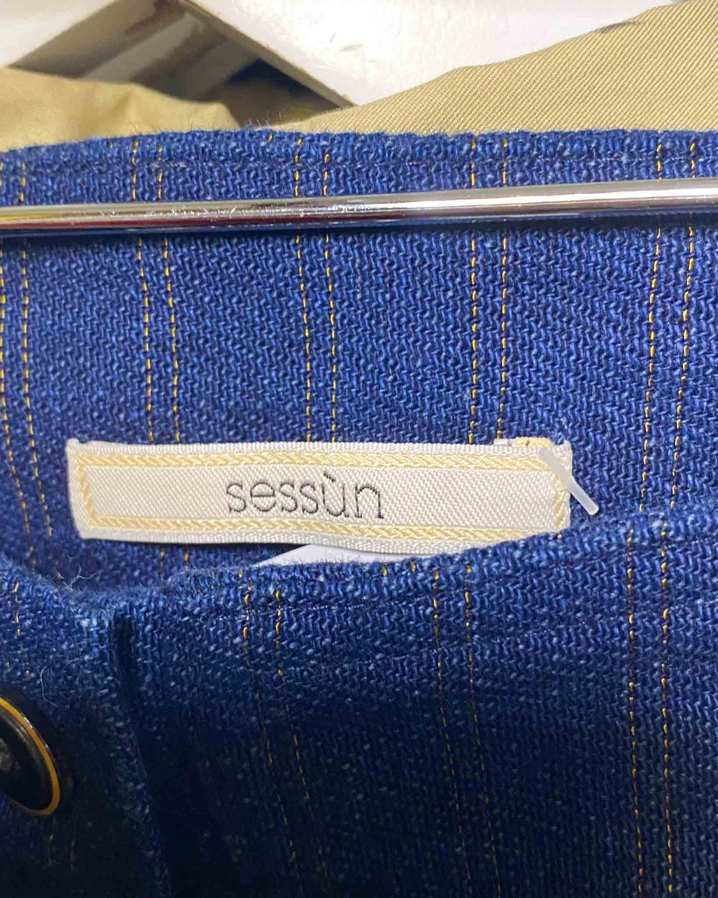 Size 36 (8) | Sessùn Striped Cotton Pants