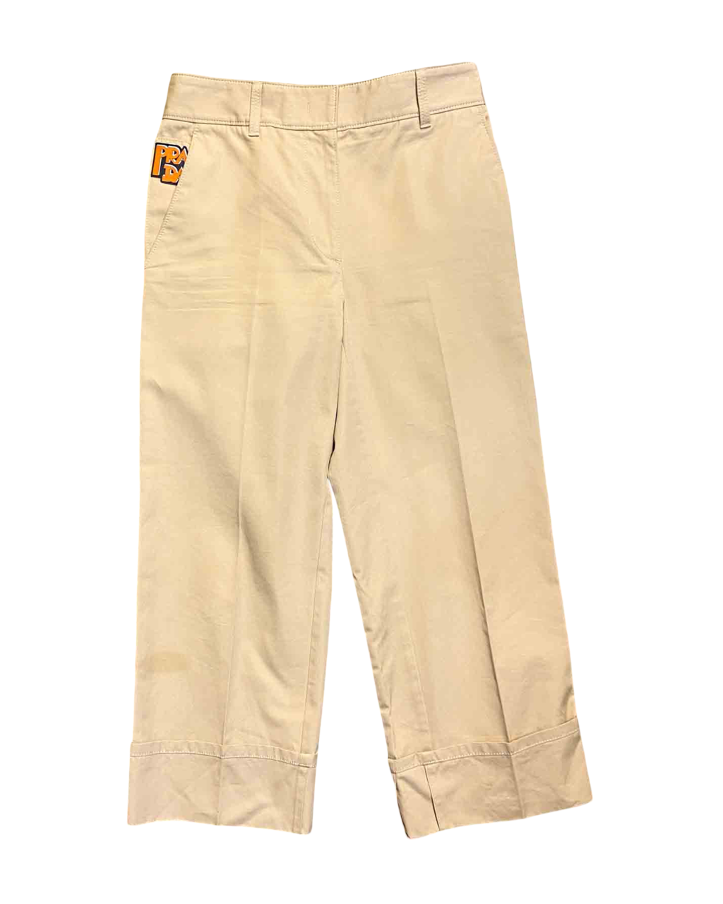 Size 38 (S) | Prada Folded Hem Chino Trousers