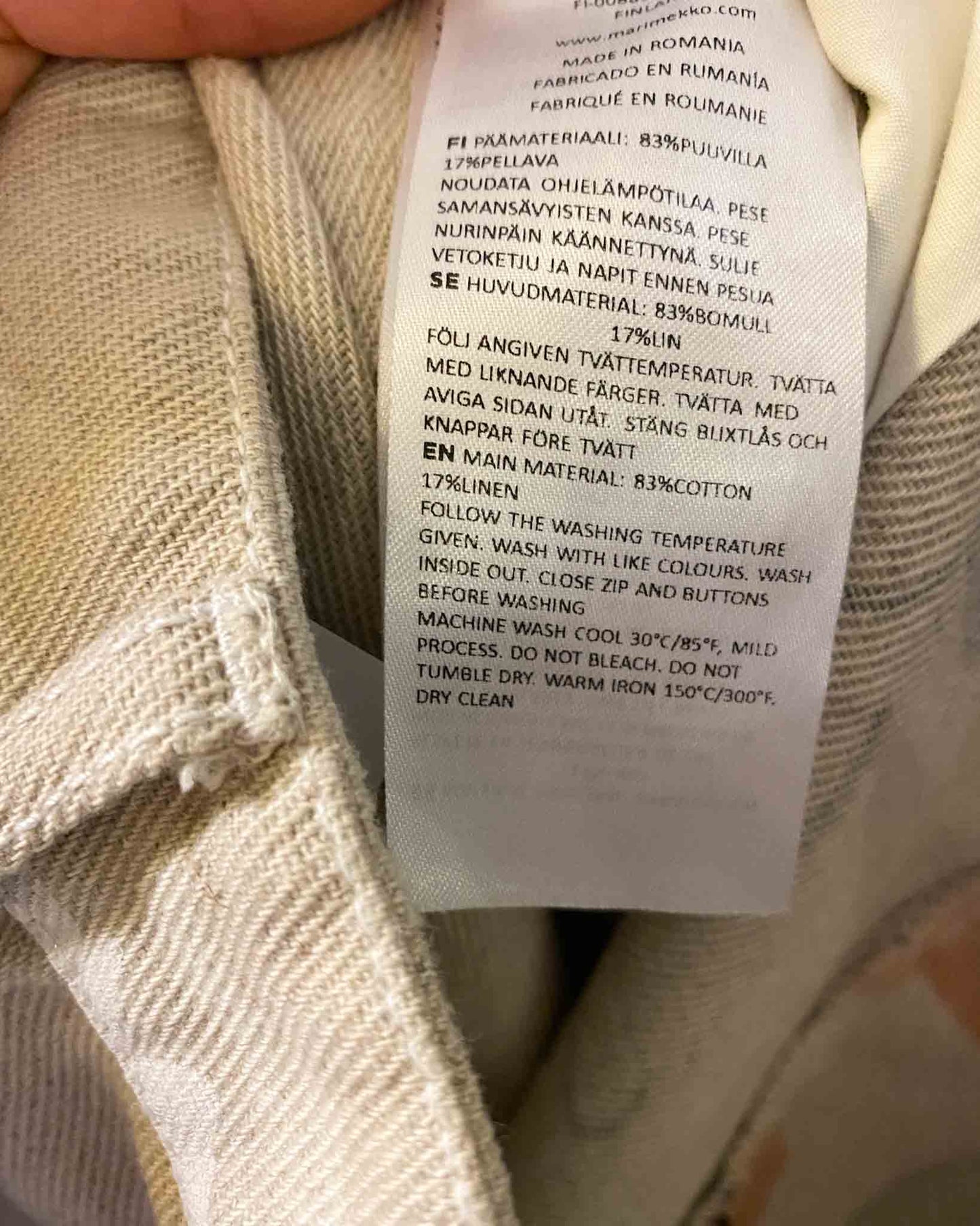 Size 44 (16) | Marimekko Vilkaisu Floral Jeans