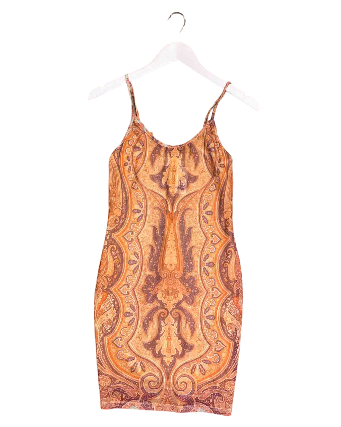 Size 6 (0) | Zimmermann Mesh Paisley Mini Dress