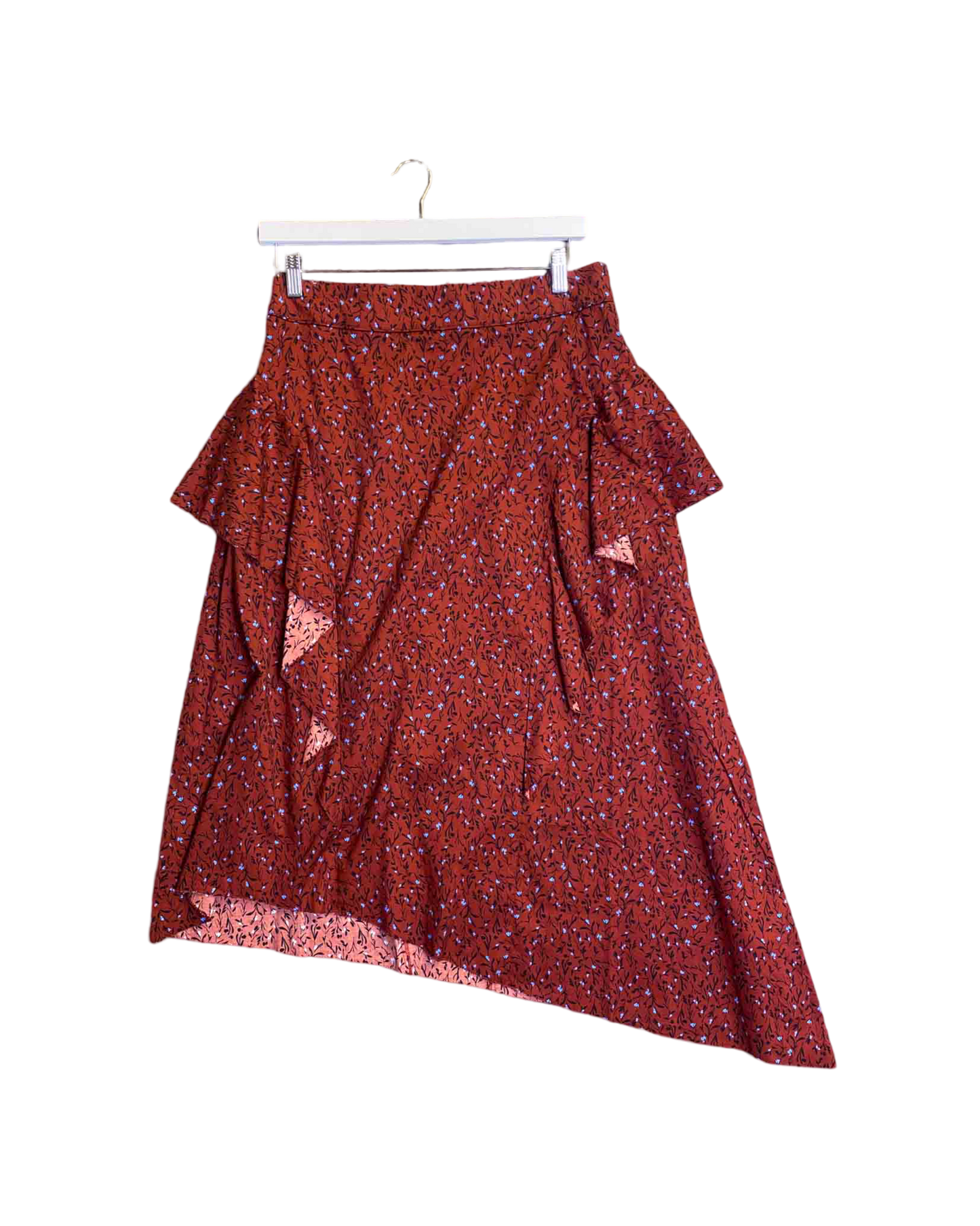 Size L (3) | Morrison Asymmetrical Floral Cotton Skirt
