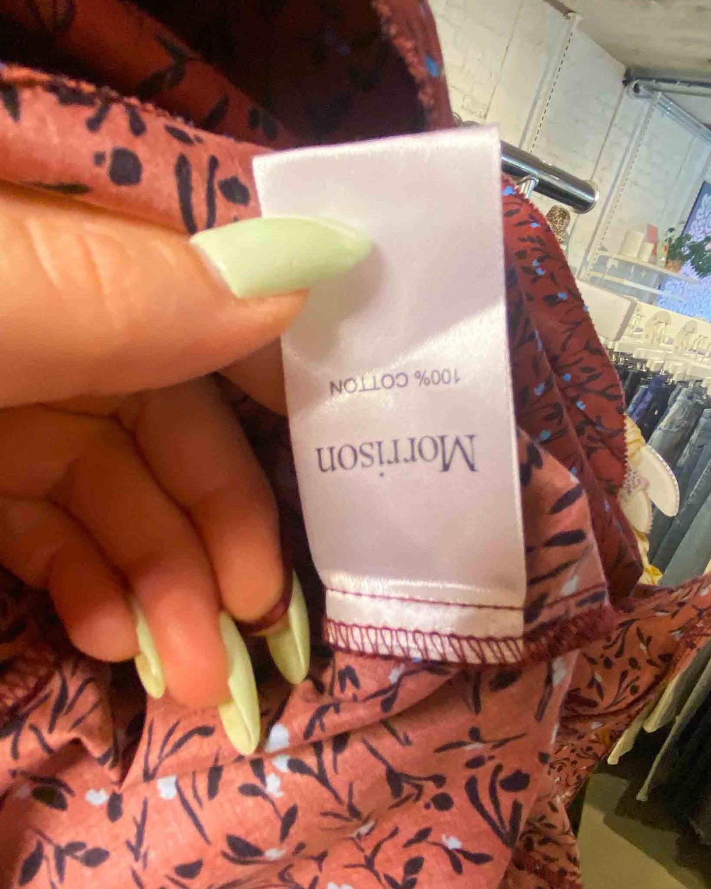 Size L (3) | Morrison Asymmetrical Floral Cotton Skirt